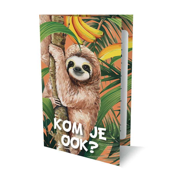 Uitnodigingen Luiaard, 6st.