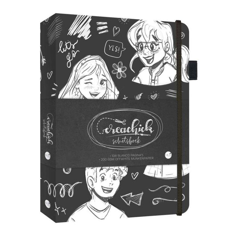 CreaChick Schetsboek Black
