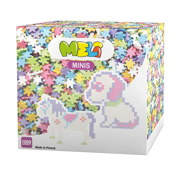 Meli Minis Pastel Bouwblokken, 1200dlg.