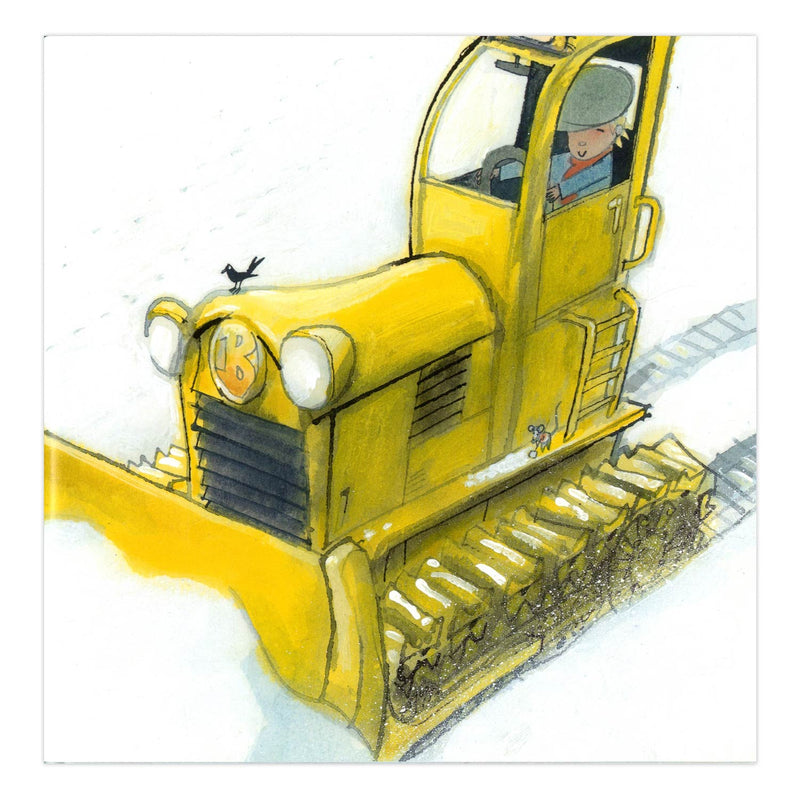 Boer Boris in de sneeuw