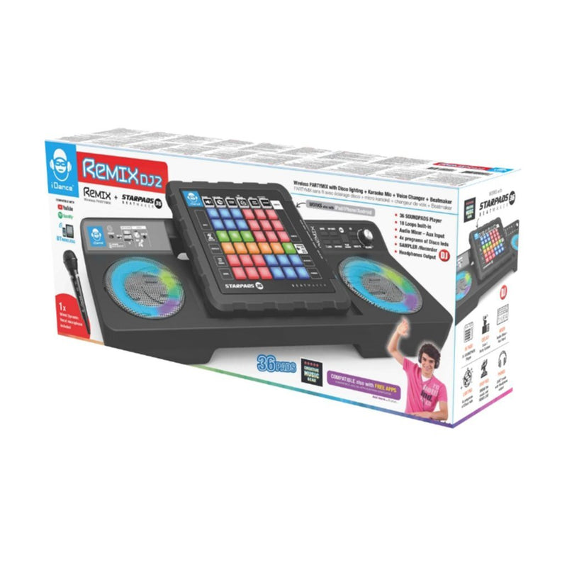 IDance DJ Mixer Set Remix DJ2 + Licht en Geluid