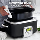 GreenPan Elite Slowcooker 6L Zwart/Zilver