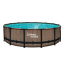 Summer Waves Zwembad Elite Frame 427 X 107 Cm Light Oak