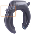 Slotknop Edge Marmo ringslot - zwart