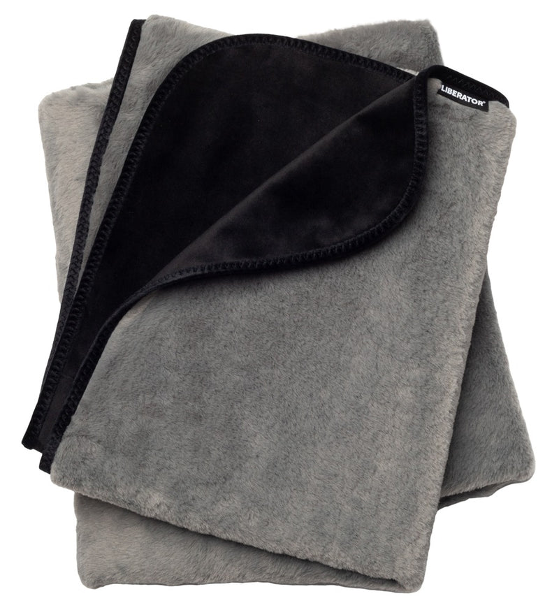 Faux Fur Fascinator Grey/Black