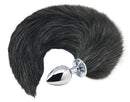 Alive Black&White Fox Tail S