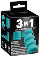 3in1 Cock and Ball Ring Set