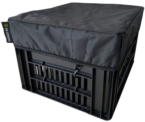 Fietskrathoes DS Covers Crate M (kratten t/m 35 t/m 45 cm) - zwart