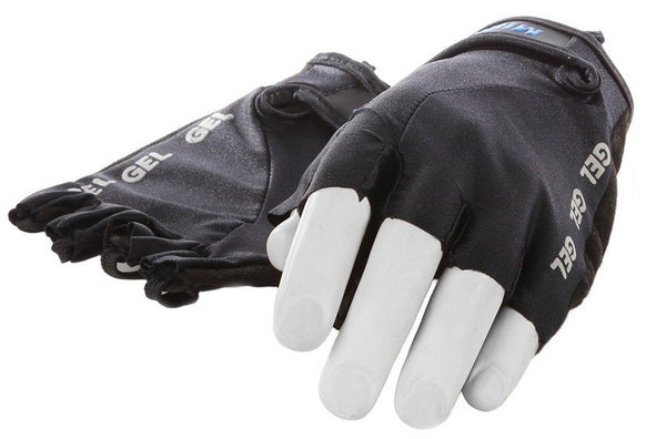 Lycra handschoen Mirage met gelpads maat  XL - zwart/zwart