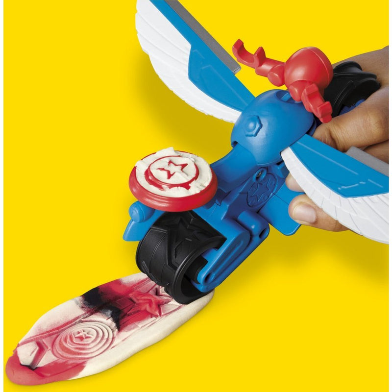 Play-Doh Captain America Motorsnijder Speelset