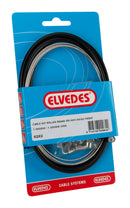 Rollerbrake kabelkit Elvedes BR-IM41/50/53 1000mm / 1250mm RVS - zwart (op kaart)