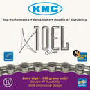 Ketting 10 speed KMC X10EL 1/2 x 11/128" - zilver