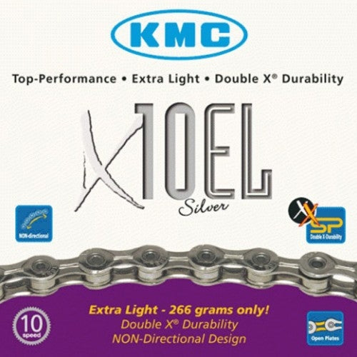 Ketting 10 speed KMC X10EL 1/2 x 11/128" - zilver