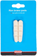 Vervangingspad V-Brake Elvedes 5mm white compound t.b.v. Shimano remschoenen (1 paar)