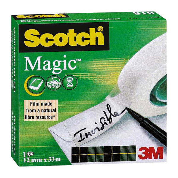 Plakband Scotch Magic 810 Mat - 12mmx33m