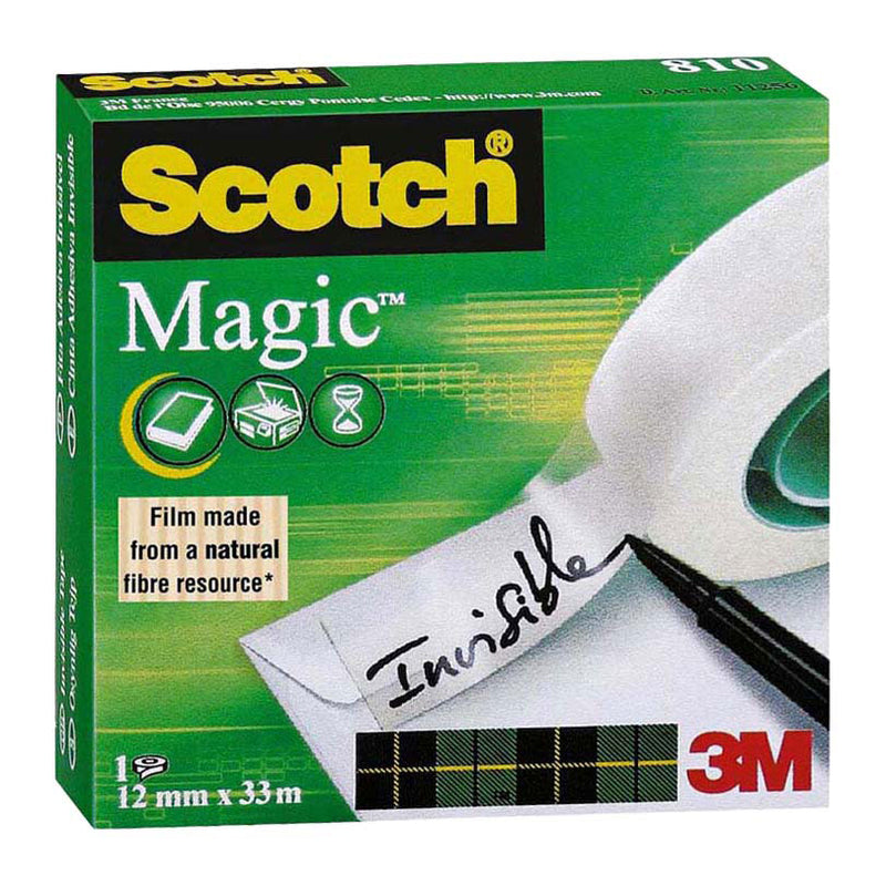 Plakband Scotch Magic 810 Mat - 12mmx33m