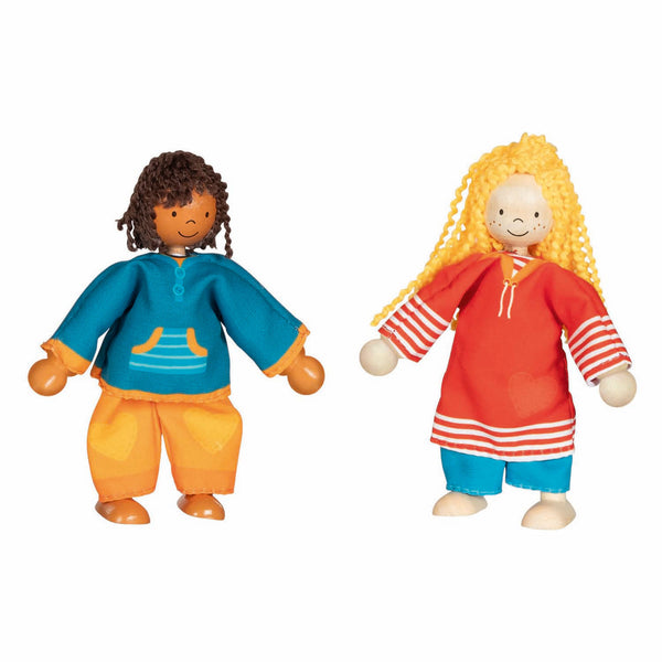 Goki Flexibele Poppen Fynja & Fabio, 6 Outfits