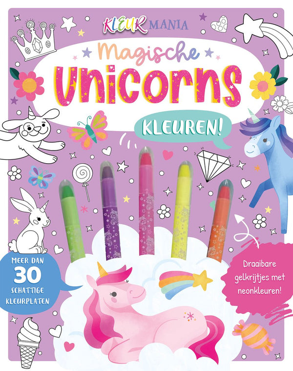 Rebo boek magische unicorns kleuren