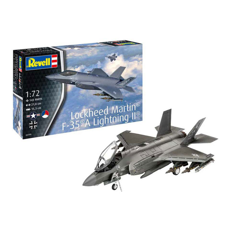 Revell Modelbouwpakket - Lockheed Martin F35 A Lightning II 1:72 - 143dlg.