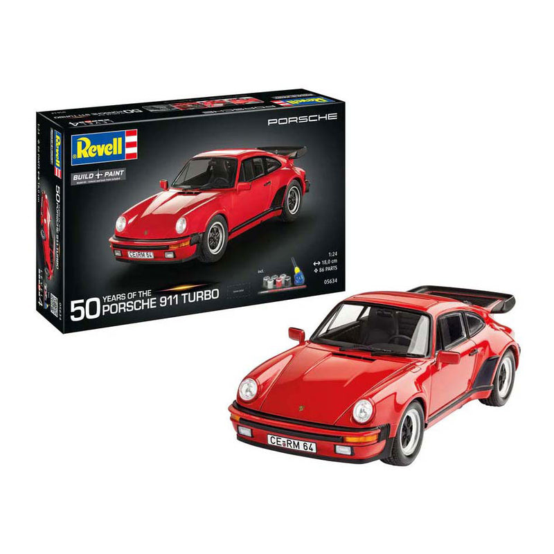 Revell Modelbouwpakket - Porsche 911 Turbo - 50 Years of Porsche Turbo 1:24 - 86dlg.