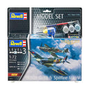 Revell Modelbouwpakket - Combat Set Bf109G-10 & Spitfire Mk.V 1:72 - 76dlg. - Incl. Aqua Color Basi