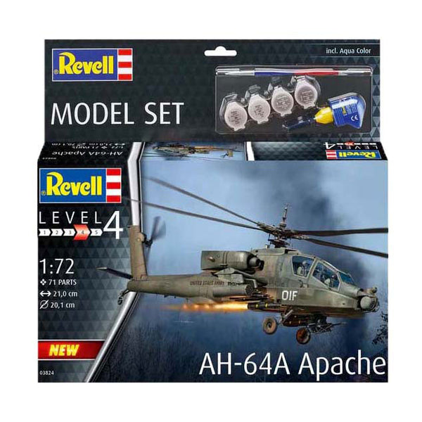 Revell Modelbouwpakket - AH-64A Apache 1:72 - 71dlg.