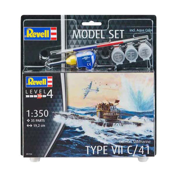 Revell Modelbouwpakket - German Submarine Type VII C/41 1:350 - 35dlg.