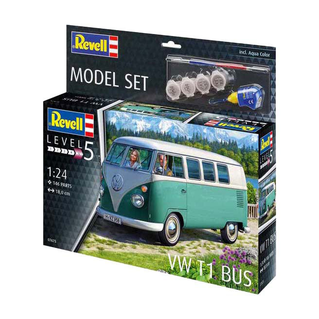 Revell Modelbouwpakket - VW T1 Bus 1:24 - 146dlg.