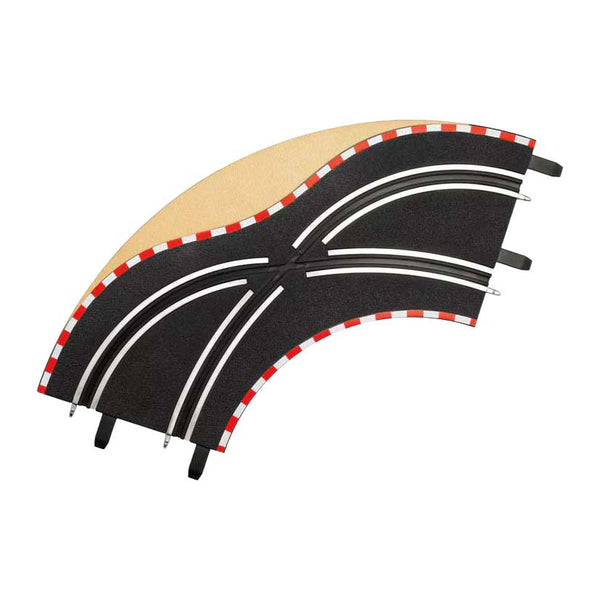 Carrera GO!!! Racebaanonderdeel Rijstrookwisselbochten 1:43 , 2st.