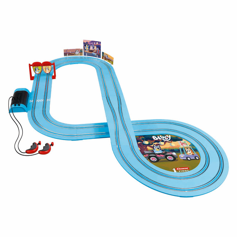 Carrera First Racebaan - Bluey vs. Bingo Let's Go 2,9m