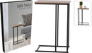 Bijzettafel - Banktafeltje - metaal en hout - 40x26xH58cm
