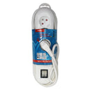 Scanpart Tafelcontactdoos 4-Voudig + Schakelaar BE Wit