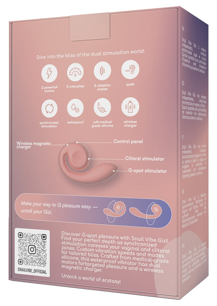 GIZI - Dual G-Spot Stimulator - Peachy Pink