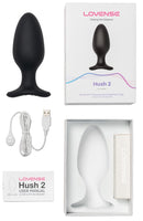 Lovense - Hush 2 Vibrerende Buttplug Met App - Zwart