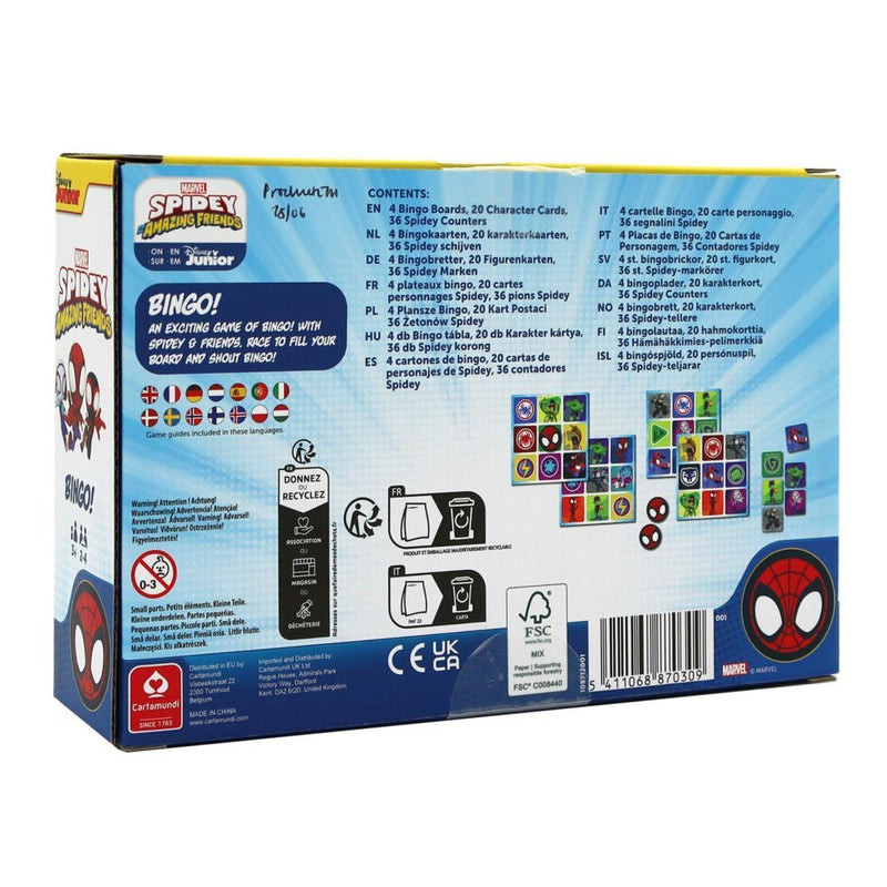 Shuffle Marvel Spidey Bingo