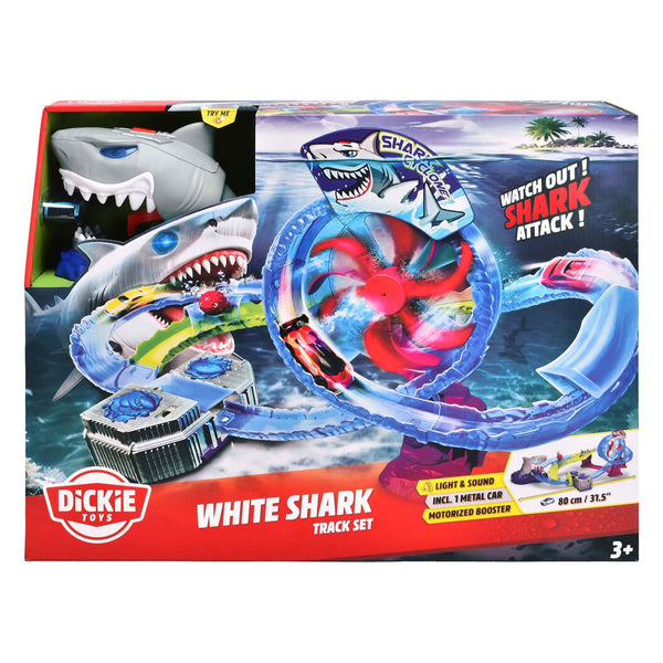 Dickie White Shark Track Set