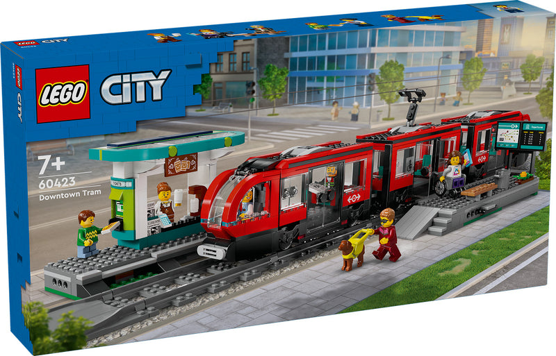 Lego City 60423 Treinen Stadstram en Station