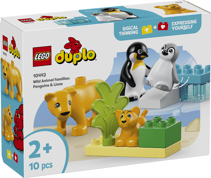 Lego Duplo 10442 Families van Wilde Dieren Pingu&iuml;ns en Leeuwen