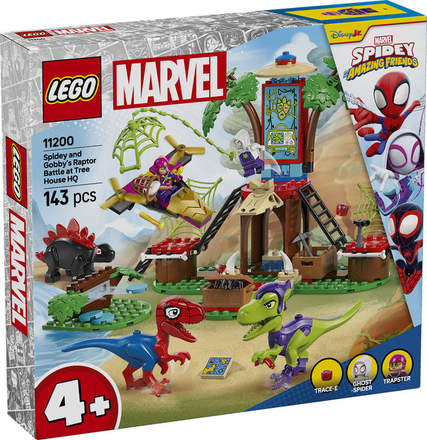 Lego Spidey and Friends 11200 Spidey en Gobby&#039;s Raptorstrijd bij de Boomhut