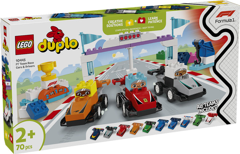 Lego Duplo 10445 F1 Team Racewagens en Coureurs