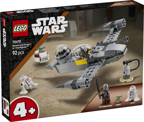 Lego Star Wars 75410 Mando en Grogu&#039;s N-1 Starfighter