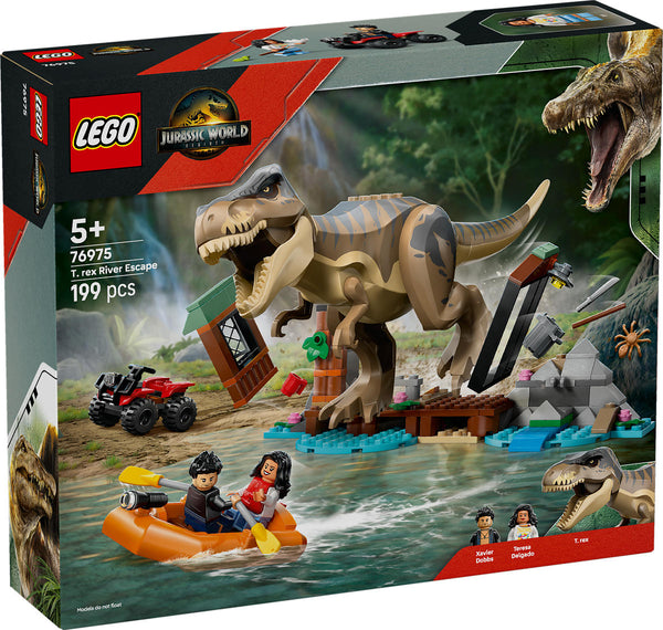 LEGO Jurassic World 76975 T. rex Rivierontsnapping