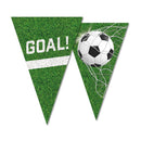 Voetbal Vlaggenslinger 1000 cm Groen