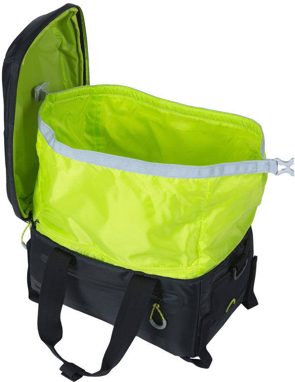 Bagagedragertas / schoudertas Basil Miles Trunkbag - 7 liter - black lime