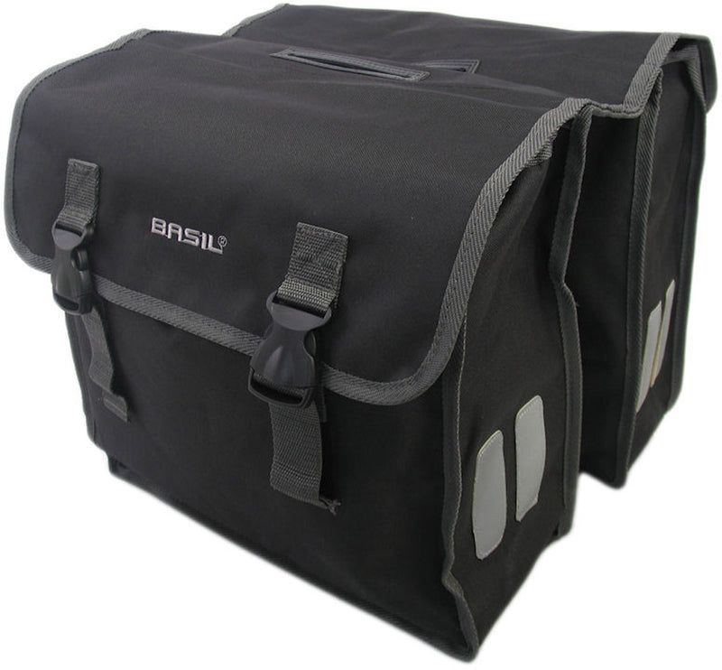 Dubbele fietstas Basil Mara XL 35 liter 35 x 15 x 32 cm - zwart