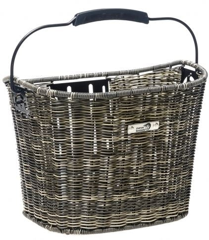 Fietsmand New Looxs Lombok 19 liter 34 x 25 x 25 cm - rattan grey