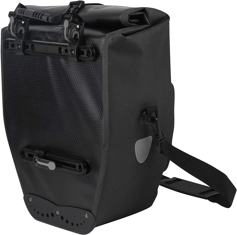 Enkele fietstas Büchel 100% premium waterdicht 25,4 liter - zwart