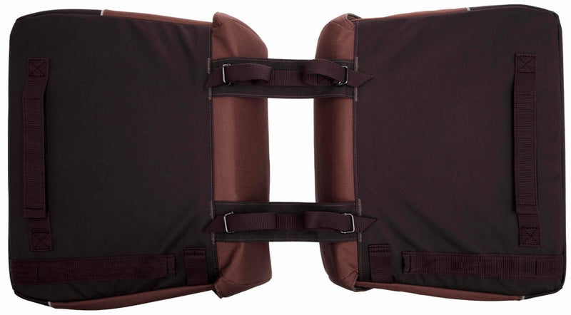 Dubbele fietstas New Looxs Joli 37 liter 38 x 18 x 29 cm (2x) - burgundy/rust