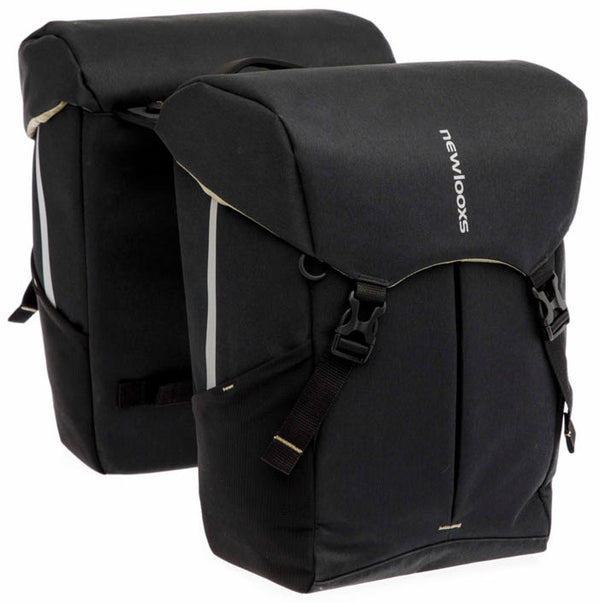 Dubbele fietstas New Looxs Sports MIK 40 liter 32 x 18 x 40 cm (2x) - zwart