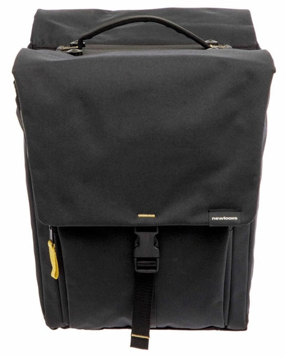 Dubbele fietstas New Looxs Tulum MIK 32 liter 35 x 17 x 37 cm - zwart